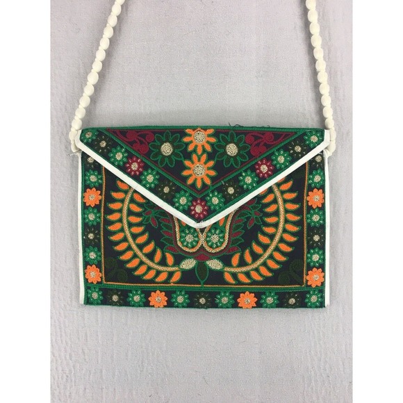 Handbags - Vintage Indian Banjara Gypsy Bag Tribal Crossbody Sling Bag Embroidered Purse